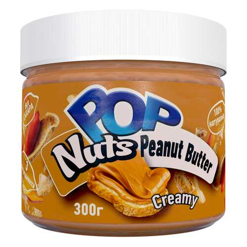 Арахисовая паста POP Nuts Creamy Кремовая, 300 г в Татнефть