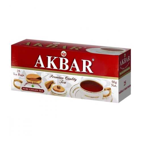 Чай Akbar Limited Edition черный 25 пакетиков в Татнефть