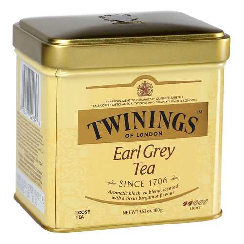 Чай черный Twinings эрл грэй байховый среднелистовой с ароматом бергамота 100 г в Татнефть