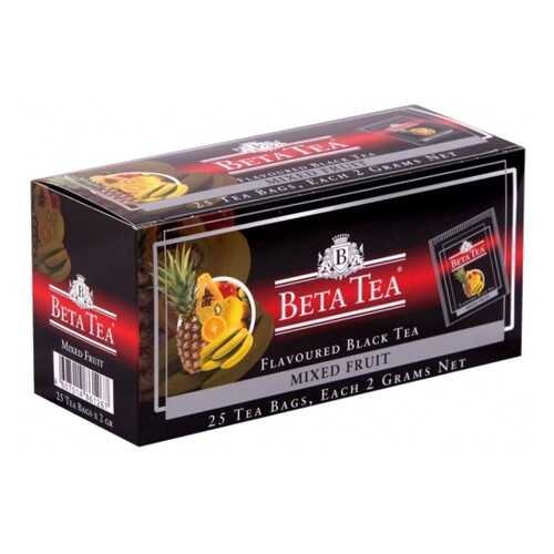Чай черный в пакетиках для чашки Beta Tea мультифрукт 25*2 г в Татнефть