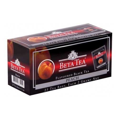 Чай черный в пакетиках для чашки Beta Tea персик 25*2 г в Татнефть