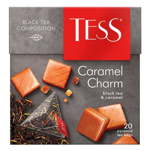 Чай черный в пирамидках Tess Caramel Charm 20 пакетиков в Татнефть