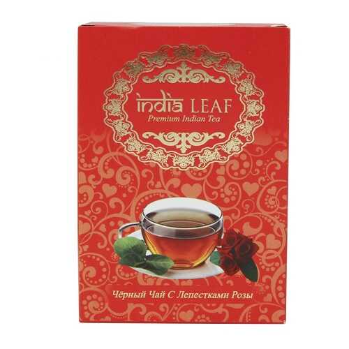 Чай India leaf С лепестками роз, черный среднелистовой с добавками, 100 гр в Татнефть