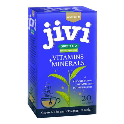 Чай Jivi Green tea Fresh Chamomile, зеленый с добавками, 20 пакетиков в Татнефть