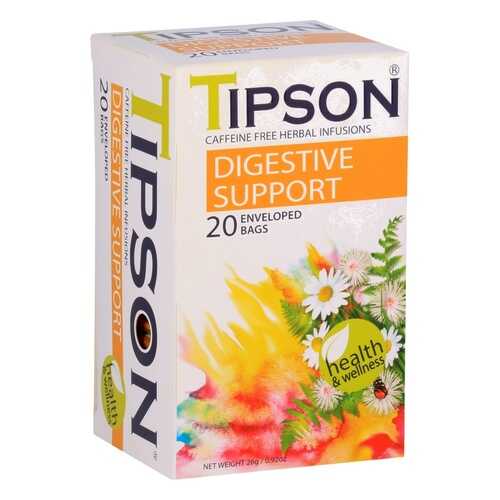 Чай Tipson Degestive support, травяной, 20 пакетиков в Татнефть