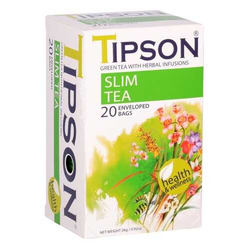 Чай Tipson Slim tea, зеленый с добавками, 20 пакетиков в Татнефть