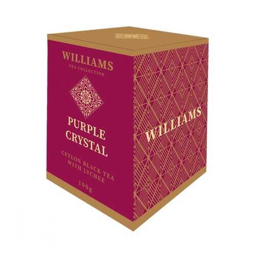 Чай Williams Purple Crystal черный с лепестками сафлора и ароматом личи 100 г в Татнефть