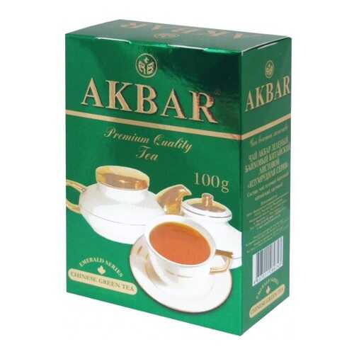 Чай зеленый листовой Akbar изумрудная серия 100 г в Татнефть