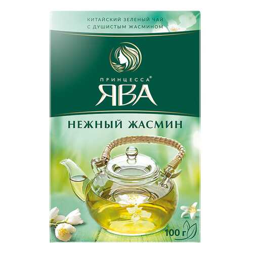 Чай зеленый листовой Принцесса Ява Нежный Жасмин 100 г в Татнефть