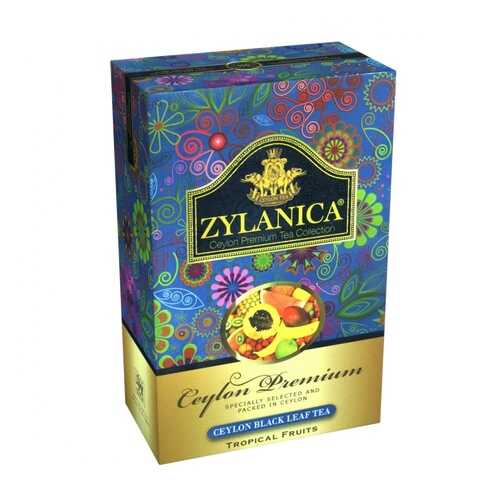 Чай Zylanica Ceylon Premium Tropical Fruits черный листовой с кусочками фруктов 100 г в Татнефть