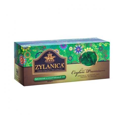 Чай Zylanica Ceylon Premium зеленый байховый с мятой 25 пакетиков в Татнефть