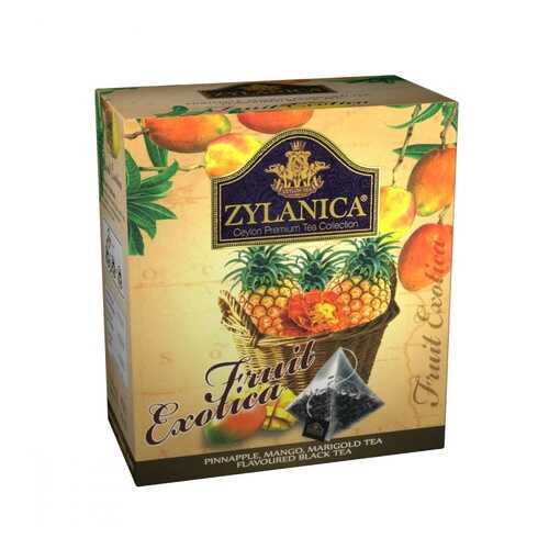 Чай Zylanica Fruit Exotica черный с ананасом манго лепестками календулы 20 пирамидок в Татнефть
