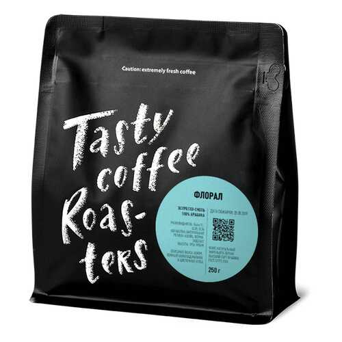 Эспрессо-смесь Флорал в зернах, 250 грамм Tasty Coffee в Татнефть