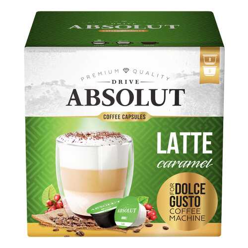 Кофе Absolut Drive Latte Caramel в капсулах для кофемашины Dolce Gusto 16 капсул в Татнефть