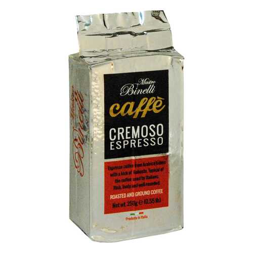 Кофе Mastro Binelli Сremoso Espresso молотый 250 г в Татнефть