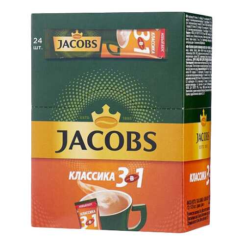 Кофе растворимый Jacobs 3в1 классика 24 стика в Татнефть