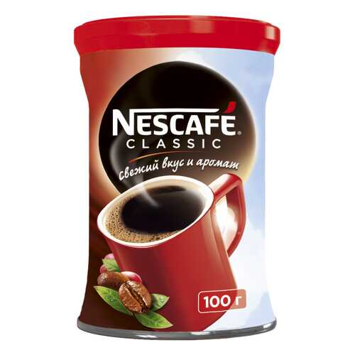 Кофе растворимый Nescafe classic жестяная банка 100 г в Татнефть
