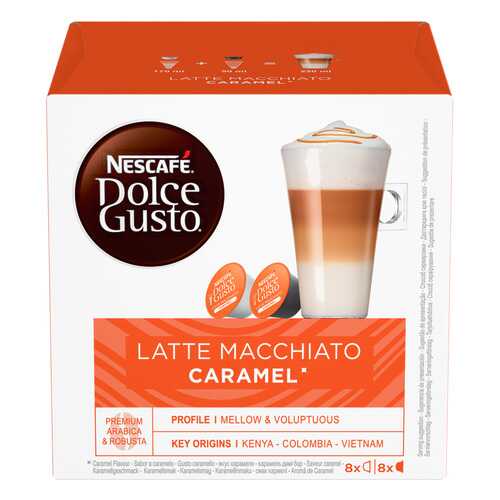 Кофе в капсулах Nescafe Dolce Gusto latte macchiato caramel 16 капсул в Татнефть