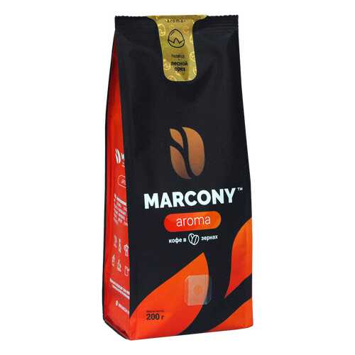Кофе в зернах Marcony Aroma со вкусом лесного ореха 200г в Татнефть