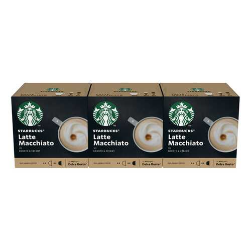 Набор для STARBUCKS Latte Macchiato в капсулах д/системы Nescafe Dolce Gusto 12 шт в Татнефть