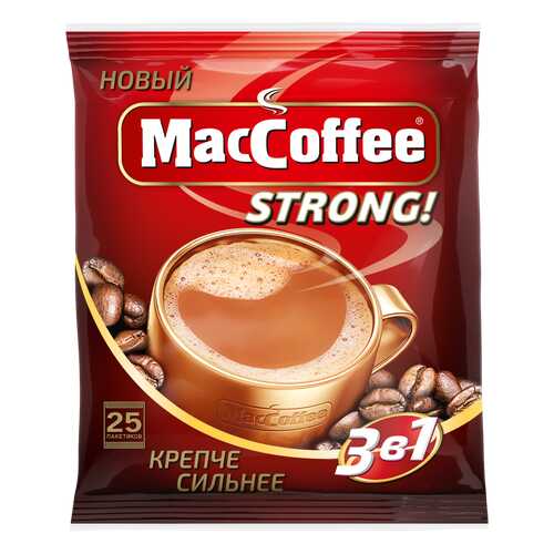 Напиток кофейный растворимый т.з. MacCoffee (3 в 1) Strong, м/уп 16г*25*20 блок в Татнефть