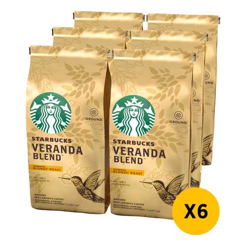STARBUCKS Blonde Veranda кофе молотый 6 штук по 200г в Татнефть