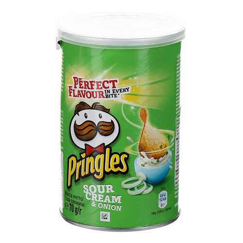 Чипсы картофельные Pringles со вкусом сметаны и лука 70 г в Татнефть