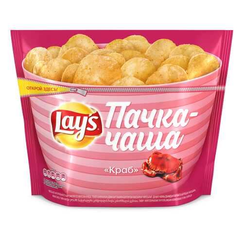 Картофельные чипсы Lays краб 240 г в Татнефть