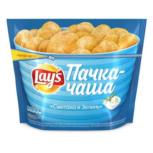 Картофельные чипсы Lays сметана и зелень 240 г в Татнефть