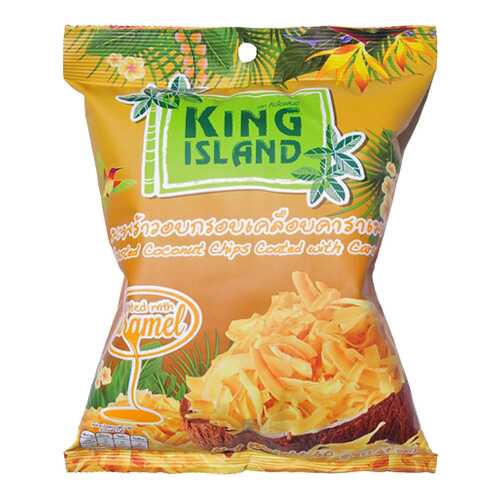 Кокосовые чипсы King Island с карамелью 40 г в Татнефть