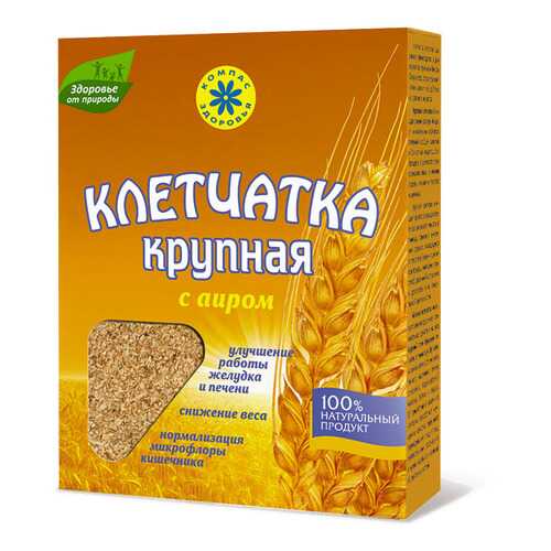 Клетчатка Компас Здоровья пшеничная крупная с аиром 150 г в Татнефть