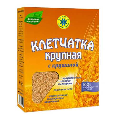 Клетчатка пшеничная Компас Здоровья крупная с крушиной 150 г в Татнефть