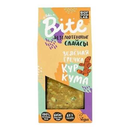 Хлебцы хрустящие Take a Bite слайсы из зеленой гречки с куркумой 100 г в Татнефть