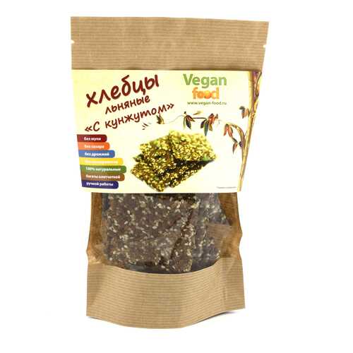Хлебцы льняные Vegan-food с кунжутом 100 г в Татнефть