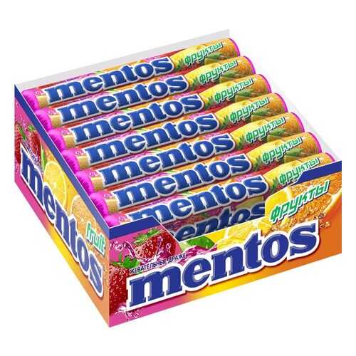 Драже Mentos фрукты жевательное 21*37 г в Татнефть