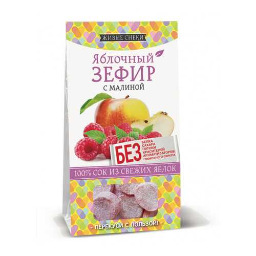 Зефир яблочный Живые снеки с малиной 4*60 г в Татнефть