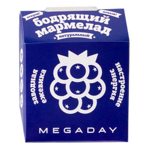 Жевательный мармелад Megaday бодрящий астроение-энергия ежевика 20 г в Татнефть