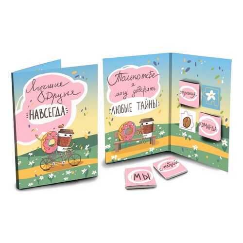 Шоколад Chokocat Лучшие друзья, молочный, открытка, 20 гр в Татнефть