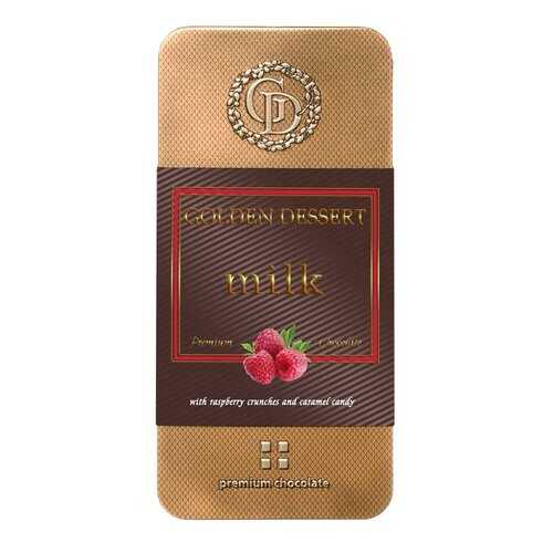 Шоколад Golden Dessert Milk молочный с кранчами малины и леденовой карамелью 100 г в Татнефть