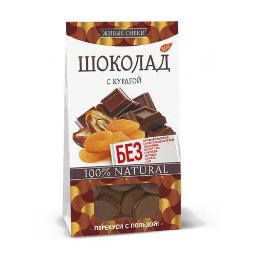Шоколад Живые снеки с курагой 4*100 г в Татнефть