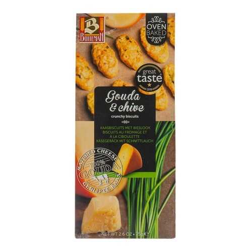 Печенье Buiteman c сыром гауда и луком Gouda & Chive 75г Нидерланды в Татнефть