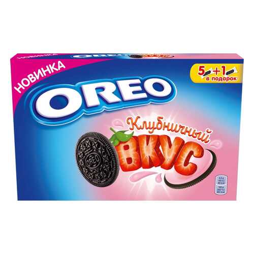 Печенье Oreo с какао и начинкой клубника 228 г в Татнефть