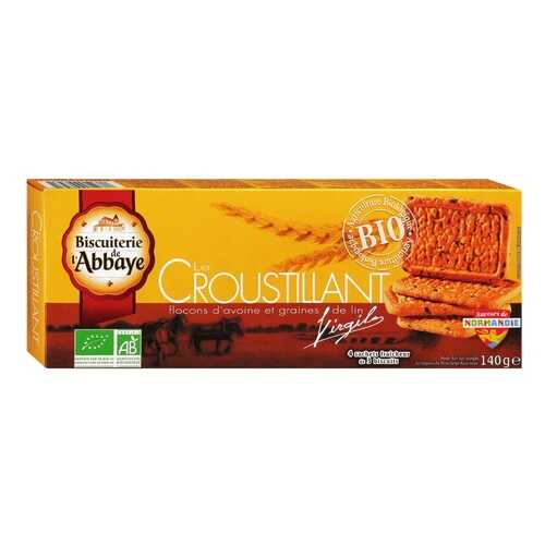 Печенье органическое Biscuiterie de lAbbaye с овсяными хлопьями и семенами льна 140 г в Татнефть