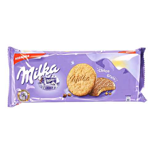 Печенье овсяное Milka с молочным шоколадом 168 г в Татнефть