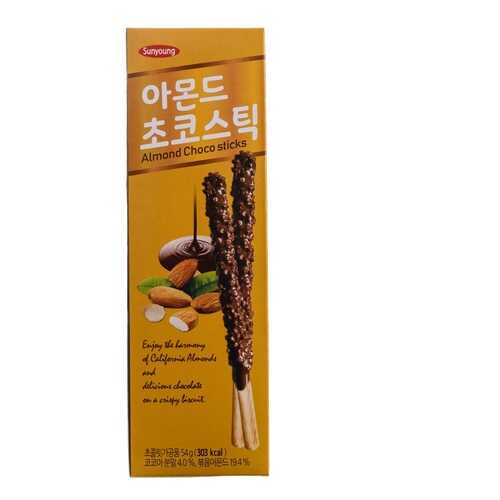Печенье Sunyoung Палочки шоколадные с миндалем 54 г Южная Корея в Татнефть