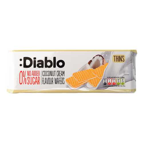 Вафли Diablo с кокосовым кремом без сахара 160 г в Татнефть
