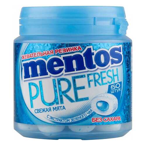 Жевательная резинка Mentos свежая мята без сахара с экстрактом зеленого чая 50 штук в Татнефть
