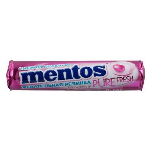 Жевательная резинка Mentos тутти-фрутти без сахара с экстрактом зеленого чая 16 г в Татнефть