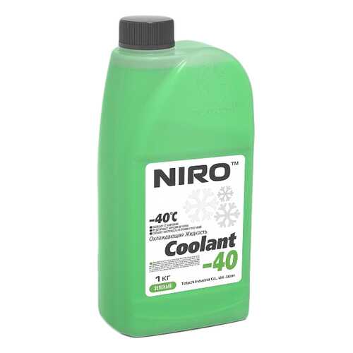 Охлаждающая жидкость NIRO Coolant Green -40C 1кг в Татнефть