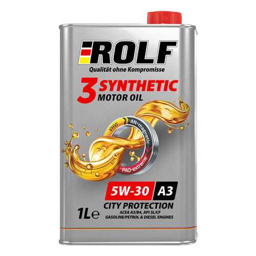 Масло моторное ROLF 3-synthetic 5W-30 ACEA A3/B4 1л в Татнефть